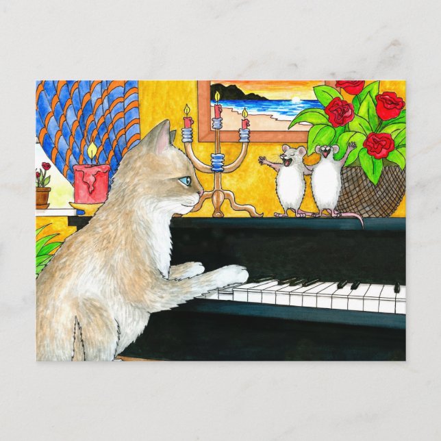 Carte Postale chat 506 (Devant)