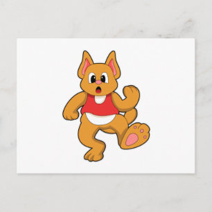 Carte Postale Chat à l'exécution