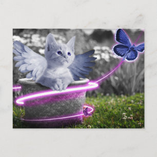 Carte Postale chat ange
