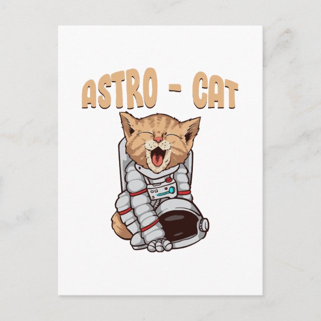Carte Postale Chat Astro (Devant)