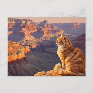 Carte Postale Chat au Parc national du Grand Canyon