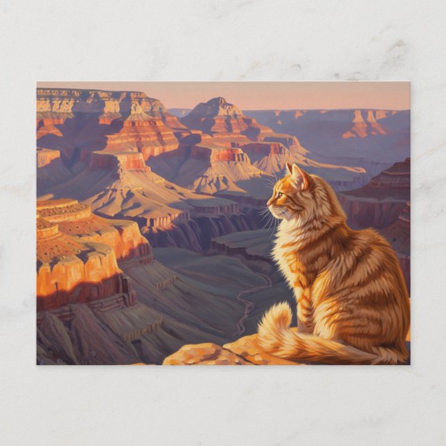 Carte Postale Chat au Parc national du Grand Canyon (Devant)
