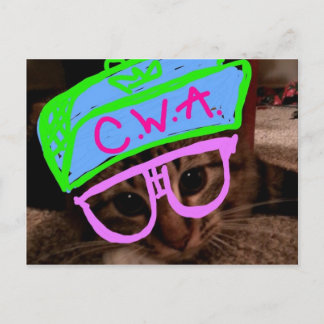 Carte Postale Chat avec attitude