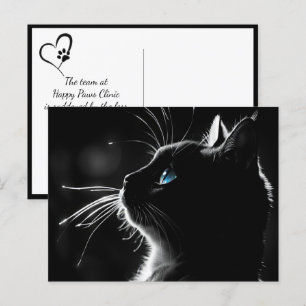 Carte Postale Chat avec éclairage rétro-éclairé Sympathie perte 