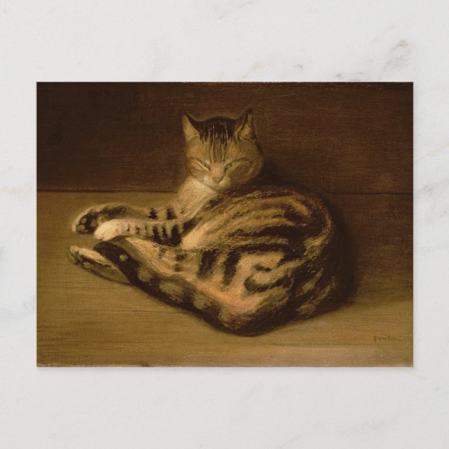 Carte Postale Chat baissier, 1898 (Devant)
