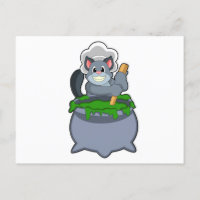 Chat comme cuisinier avec potion magique