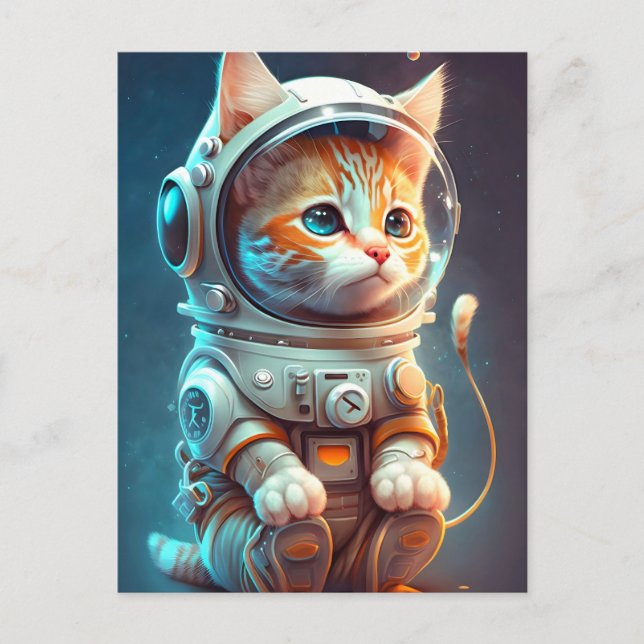 Carte Postale Chat Cosmic Kitty (Devant)