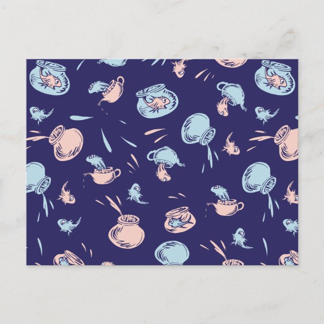 Carte Postale Chat Dans Le Casquette | Le Motif du poisson (Devant)