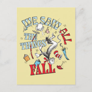 Carte Postale Chat dans le Casquette   Nous avons vu tout tomber