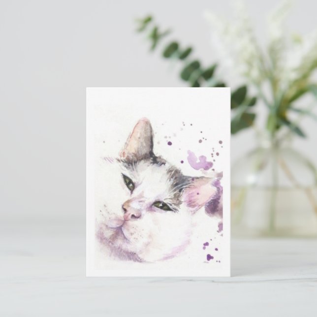 Carte Postale Chat de chasse (Debout devant)