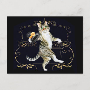 Carte Postale Chat de danse