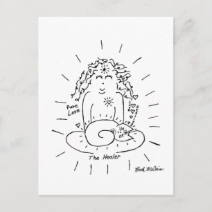 Carte postale Chat de guérisseur