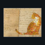 Carte Postale Chat de passage<br><div class="desc">Cette carte a été conçue avec l'esprit des amoureux de les chats postfranchissants.</div>