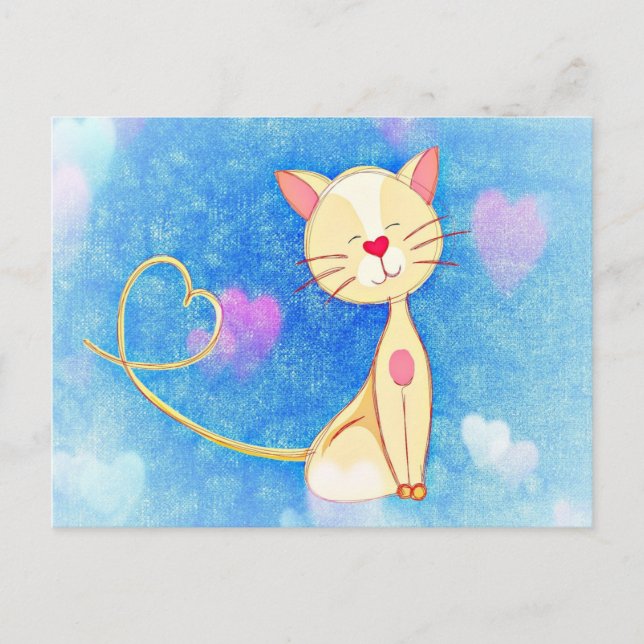 Carte Postale Chat de rêve (Devant)