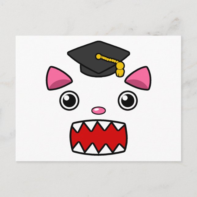 Carte Postale Chat d'études supérieures (Devant)