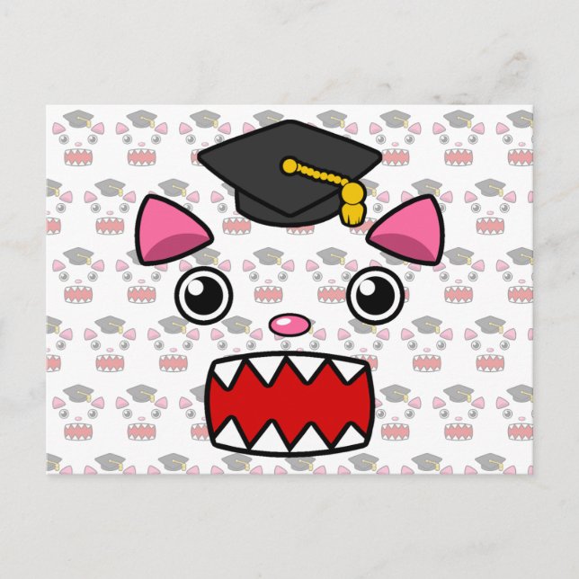 Carte Postale Chat d'études supérieures (Devant)