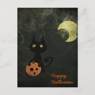 Carte Postale Chat d'Halloween