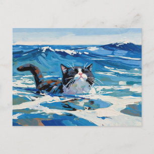 Carte Postale Chat Et L'Océan (#3)