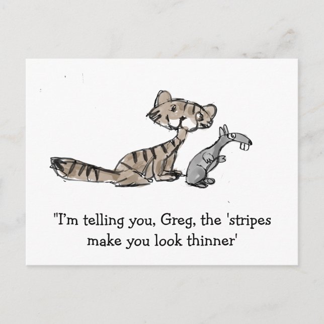 Carte Postale Chat et Souris (Devant)