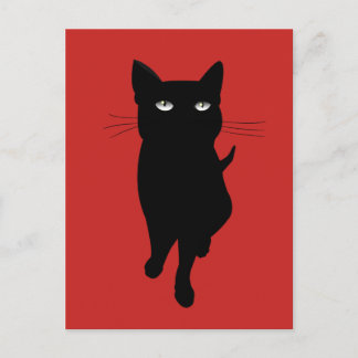 Carte Postale Chat gothique noir
