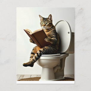 Carte Postale Chat heureux : Conception de chaton mignon pour le