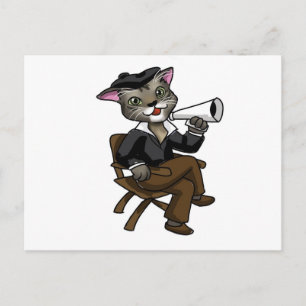 Carte Postale Chat Hollywood