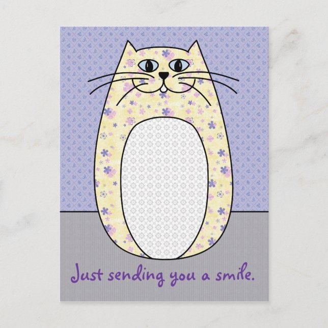 Carte postale 'Chat Jaune' (Devant)