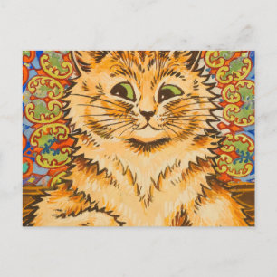 Carte Postale Chat jouant du piano par Louis Wai