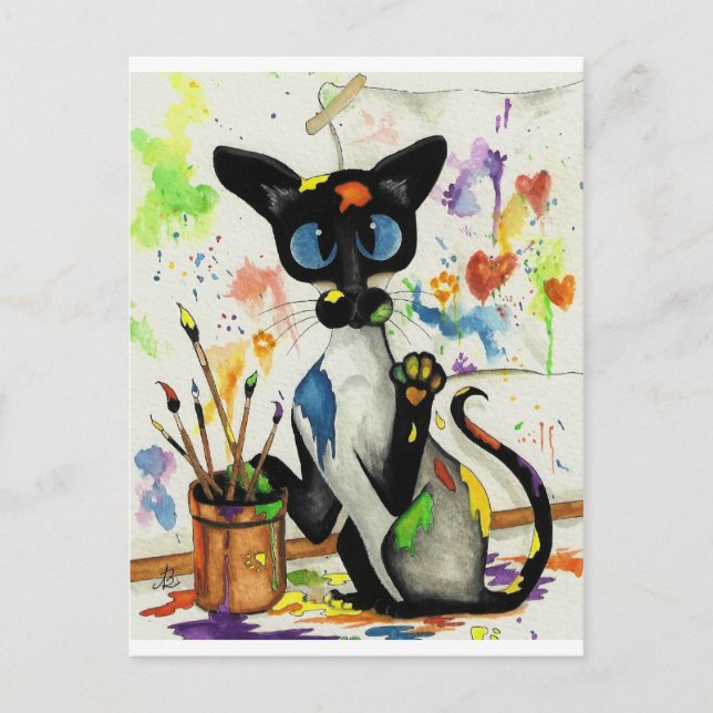 Carte Postale Chat Kitty Creative (Devant)