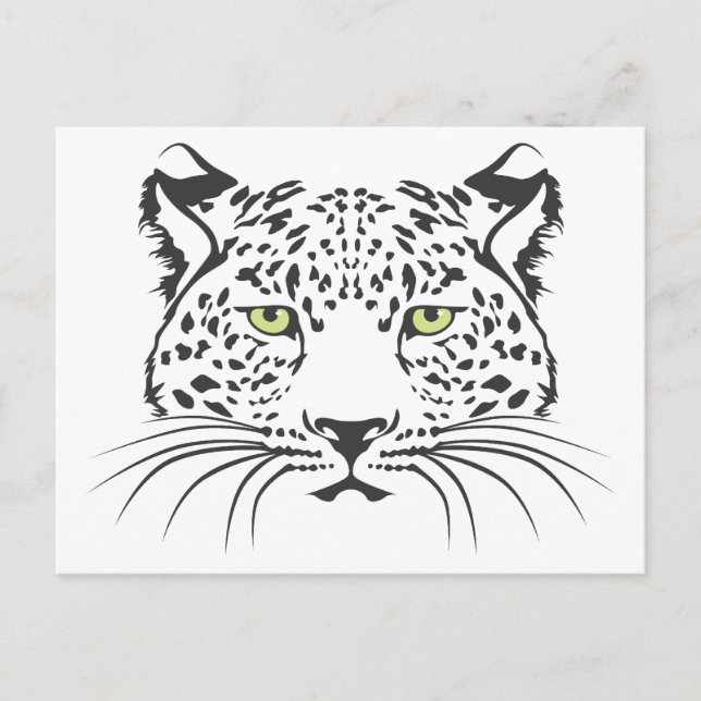 Carte Postale Chat léopard (Devant)