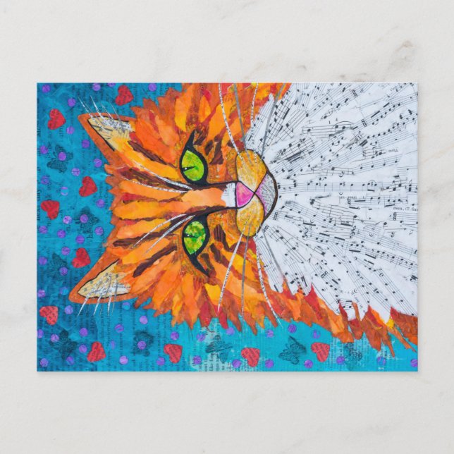 Carte Postale Chat Marmalade (Devant)