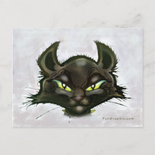 Carte Postale Chat noir