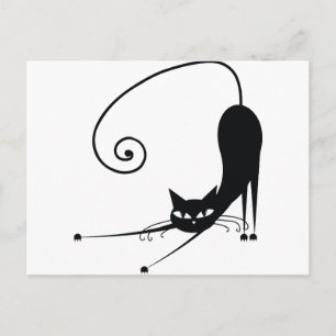 Carte Postale Chat noir