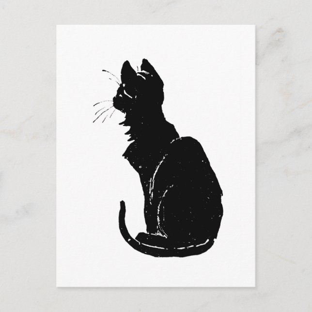 Carte Postale Chat noir, Alexandre Steinlen (Devant)