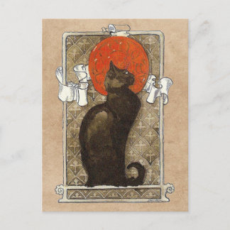 Carte Postale Chat Noir - Art Nouveau - Theophile Steinlen Affic
