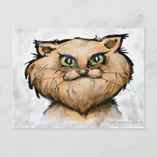 Carte Postale Chat perse