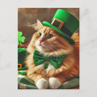 Carte Postale Chat Saint-Patricks