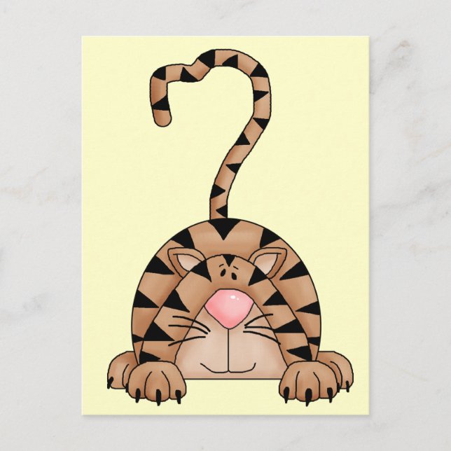 Carte Postale Chat Sur La Prey (Devant)