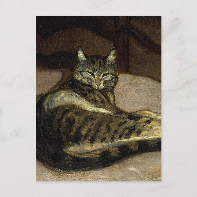 Carte Postale "Chat sur une chaise" par Theophile Steinlen (Devant)
