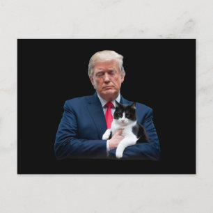 Carte Postale Chat Trump 2024 MAGA drôle Chat Trump
