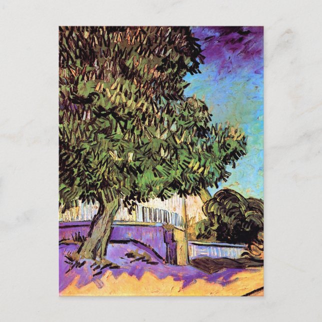 Carte Postale Châtaignier en Fleur, Vincent van Gogh (Devant)