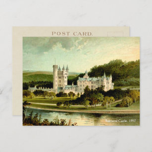 Carte Postale Château Balmoral 1897 restauré haute résolution