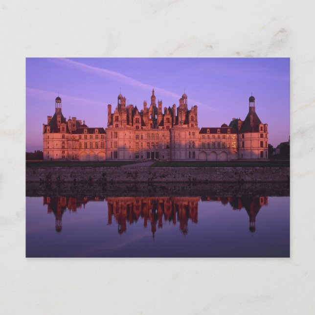 Carte Postale Chateau Chambord at sunset, Loire Valley, France (Devant)