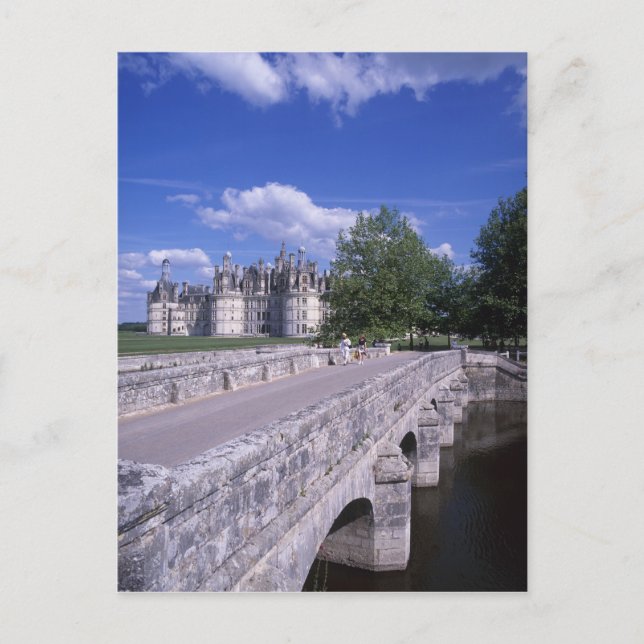 Carte Postale Château Chambord, Vallée de la Loire, France (Devant)