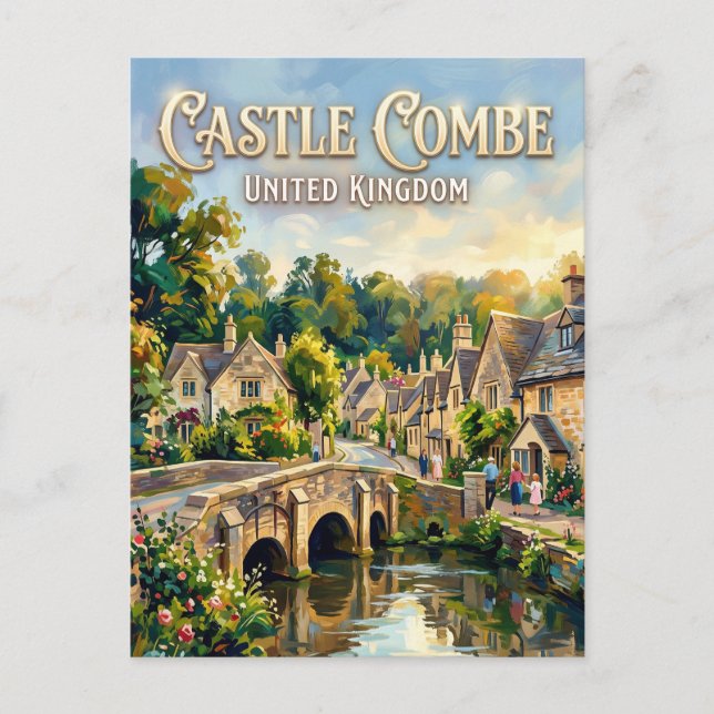Carte Postale Château Combe Royaume-Uni (Devant)
