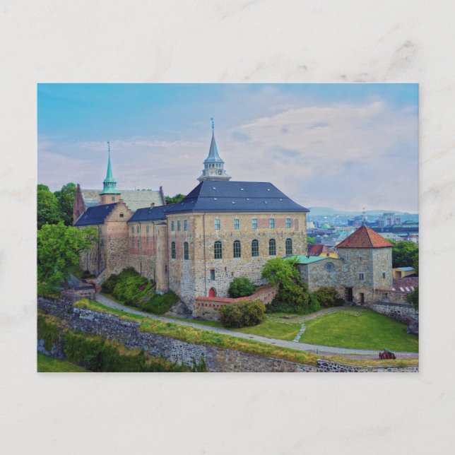 Carte Postale Château d'Akershus à Olso, Norvège (Devant)
