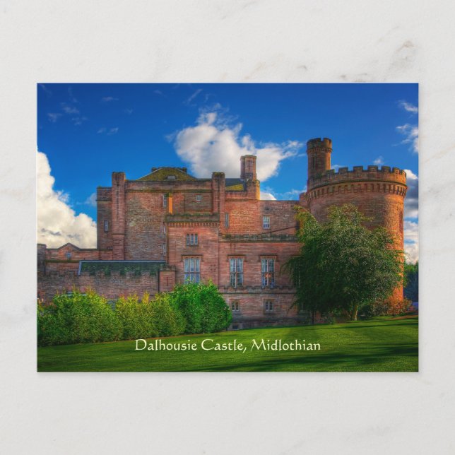 Carte Postale Château Dalhousie, Midlothian, Écosse (Devant)