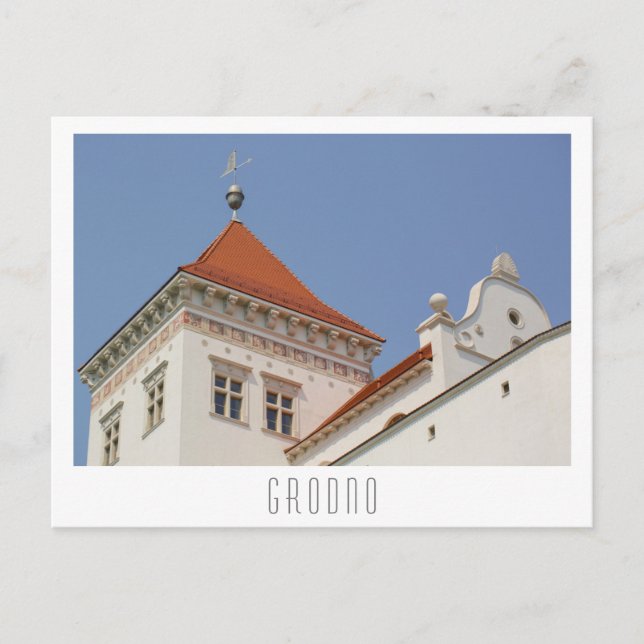 Carte Postale Château d'architecture de Grodno Belarus (Devant)