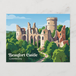 Carte Postale Château de Beaufort Luxembourg