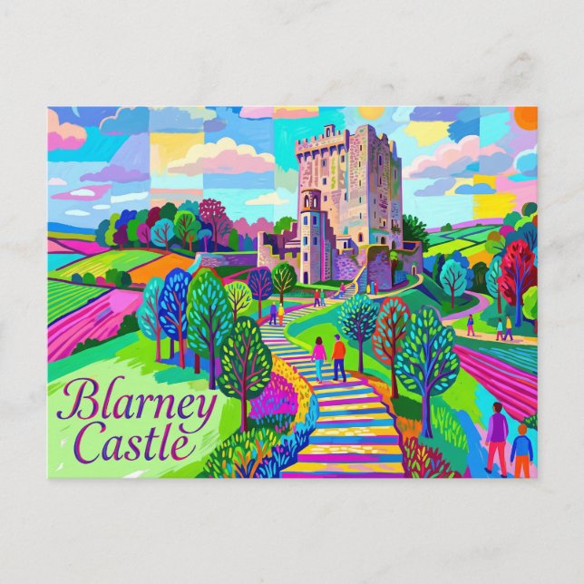 Carte Postale Château de Blarney Irlande (Devant)